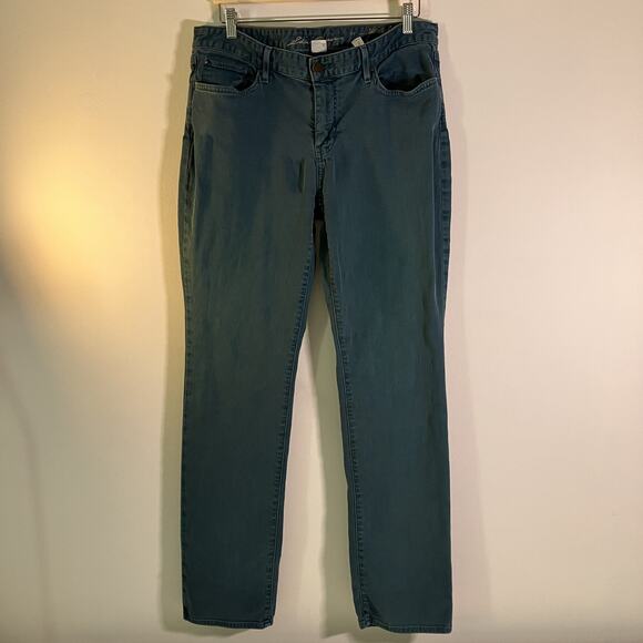 Eddie Bauer Jeans Womens 14 Slightly Curvy Straight Leg Specially Dyed Denim - Picture 1 of 16